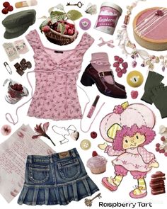 Strawberry Shortcake Outfits, Campus Outfit, Kawaii Fashion Outfits, Princess Outfits, Mood Board Fashion, Teenage Fashion Outfits, Preppy Outfits