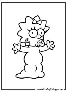 the simpsons character from the simpsons cartoon coloring pages