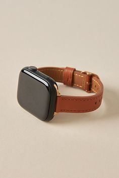 Apple Watch is not included Leather Compatible with all versions of Apple Watch Imported | Carmen Skinny Leather Apple Watch Band by Posh Tech, Women's, Size: 38/40 mm at Anthropologie Classic Brown Apple Watch Band For Everyday Use, Brown Rectangular Wrist Strap For Watches, Brown Rectangular Watch Strap, Classic Brown Rectangular Apple Watch Band, Everyday Leather Rectangular Apple Watch Band, Rectangular Watches With Bracelet Strap For Everyday Use, Rectangular Bracelet Strap Watch For Everyday Use, Brown Leather Strap Apple Watch Band, Leather Apple Watch Band For Everyday Use