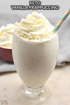 there is a drink with whipped cream in it