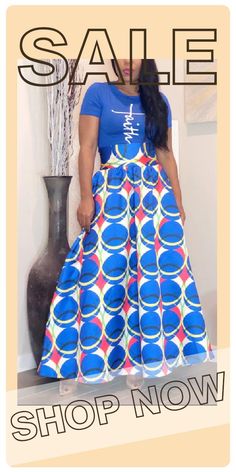 Trendy Printed Blue Floor Length Skirts-RP1903141-2 Floor Length Skirts, Full Gown, Blue Floor, Floor Length Skirt, Denim Blouse, Southern Belle, Loose Dress, Petticoat, Tie Dye Skirt