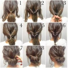 Messy Updo Tutorial, 5 Minute Hairstyles, Morning Hair, Fishtail Braid, Work Hairstyles, Hair Photo, Hair Dos