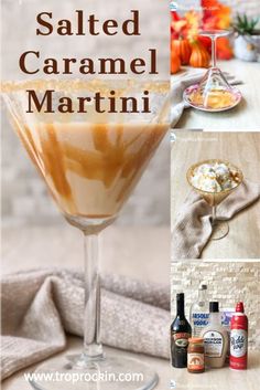 Vodka Mixed Drinks Recipes, Dessert Martini, Salted Caramel Martini, Salted Caramel Vodka, Caramel Martini, Vodka Mixed Drinks, Caramel Drinks, Desert Drinks, Martini Ingredients