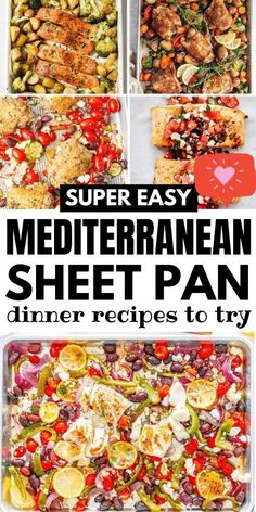 15 Mediterranean Diet Sheet Pan Recipes Mediterranean Diet Recipes Sheet Pan, Low Carb Sheet Pan Meals, Mediterranean Sheet Pan Dinners, Shrimp Sheet Pan Dinner, Clean Eating Dinner Ideas, Mediterranean Sheet Pan, Healthy Mediterranean Recipes, Healthy Sheet Pan Dinners, Mediterranean Diet Recipes Breakfast