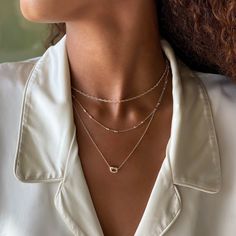 This necklace features a dainty knot pendant on a delicate, diamond-cut cable chain from our signature O Collection. Pair it with other necklaces from this collection. Our patented connectors let you easily link and layer necklaces in any order you desire. Knot: Width 3/8in (1cm) x Height 1/4in (6mm) Adjustable chain: 15-17in (38-43cm) When layered, chain length is: 15-21in (38-53cm) Learn more .925 Sterling Silver Spring clasp closure Hypoallergenic, lead and nickel free #216S Anchor Chain, Layered Necklace Set, Love Knot Necklace, Choker Necklace Set, Gold Necklace Women, Love Knot, Knot Necklace, Multi Strand Necklace, Minimalist Necklace