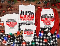 North Pole jail shirt, Correctional Chritstmas Sweatshirt,Novelty Christmas T-shirt, Christmas Pjs Correctional, Humorous Christmas T-shirt, Funny Christmas shirt Correctional Christmas Sweater, NorthPole Correctional tee,  Pole Pole Correctional, Stella Grace Tees, 2024 Shirts, Matching Christmas Shirts, Christmas Custom Funny Group Tee, North Pole Shirts, North Pole Correctional, Family Christmas Fun Pajamas, Corrections pjs, Christmas famiy set, Christmas Stella and Grace Tshirs *Our Sweatshi Fun Pajamas, Pjs Christmas, Pole Nord, Family Christmas Pictures, Family Pajama Sets, Matching Christmas Shirts, Best Pajamas, Christmas Pjs, Matching Family Pajamas