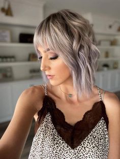 18k gold filled, adjustable Ash Brown Lowlights, Cute Hairstyles With Curls, Brown Lowlights, Blond Highlights, Ash Blond, Grey Hair Over 50, Modern Shag, Hair Over 50, Fall Hair Color Trends