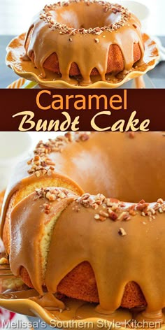 this caramel bundt cake is so easy to make