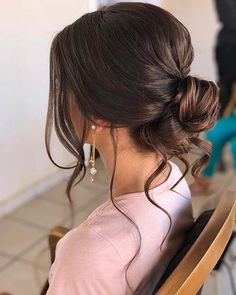 Semi Formal Hairstyles, Formal Hairstyles Updo, Formal Hairstyles For Long Hair, Elegant Bun, Penteado Cabelo Curto, Wedding Hairstyles For Long Hair, Loose Curls, Formal Hairstyles, Wedding Hair And Makeup