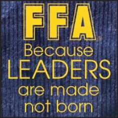 an image of a sign that says, if fa because leaders are made not born