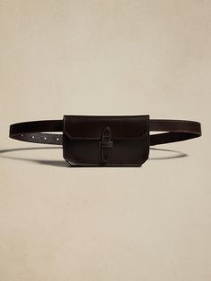 Heritage Leather Belt Bag | Banana Republic Brown Rectangular Belt Bag For On-the-go, Classic Belt Bag With Removable Pouch For Everyday Use, Brown Belt Bag With Removable Belt For Travel, Travel Brown Belt Bag With Belt Loops, Travel Belt Bag With Belt Loops, Travel Belt Bag With Pouch Shape, Classic Rectangular Belt Bag For Everyday Use, Leather Belt Bag With Removable Belt For Travel, Classic Everyday Rectangular Belt Bag