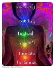 I Am Powerful, Vishuddha Chakra, Manipura Chakra, Chakra Affirmations, Partner Yoga, Les Chakras, Chakra Meditation, Energy Flow, Chakra Balancing