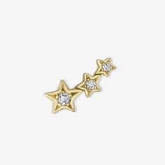 SHOOTING STAR STUD / DIAMONDS – The Fête Butterfly Earrings Gold, Arrow Earrings, Star Stud Earrings, Angel Wing Earrings, Gold G, Star Earrings Stud, Diamond Star, Wing Earrings, Shooting Star