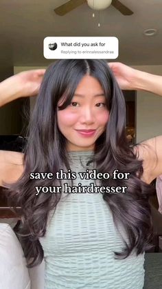 Long Hair With Layers From The Back, Subtle Haircuts For Long Hair, Layer U Haircut, Types Of Women Haircut, Aesthetic Haircut With Bangs, Butterfly Haircut With Long Hair, Asian Long Face Hairstyles, Haircuts To Ask For Long Hair, How To Set Your Hair