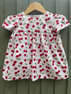 Cherry print summer dress 12/18m