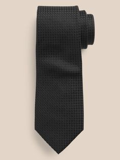 An unequivocally elevated tie, crafted from luxurious, soft silk with a varied texture.  Hand-pressed and shaped for a clean finish.  Measures 3" at widest point.  Length: 58" (147cm) Luxury Ties For Work, Luxury Ties For Office Suit Accessories, Luxury Ties For Workwear, Luxury Business Neckwear, Standard Tie, Luxury Business Neckwear Standard Tie, Luxury Standard Tie For Work, Luxury Standard Tie For Business, Luxury Tie For Workwear, Luxury Standard Tie For Workwear