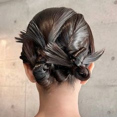 Avant Garde Updo Hairstyles, Runway Updo, Editorial Updo Hairstyles, Avant Garde Hair Inspiration, Avangard Hair Hairstyles, Hair Test, Simple Prom Hair, Goth Hair