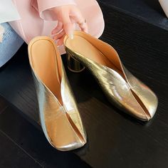 #Asymmetrical #CutOut #HighShine #Metallic #Minimalism #MulesClogs #WomenShoes Cute Mules Shoes, Mules Shoes Heels, Katie Lynn, Diamond Shoes, Chiko Shoes, Poka Dot, Clogs And Mules, Clog Heels, Shoes Collection