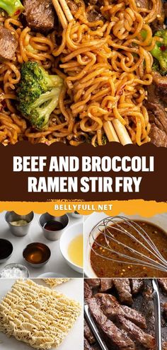 beef and broccoli ramen stir fry is an easy dinner that's ready in less than 30 minutes