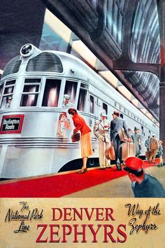 an advertisement for the national railway line shows people boarding a train