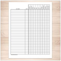 a printable workbook with numbers and times on the cover, sitting on a wooden surface