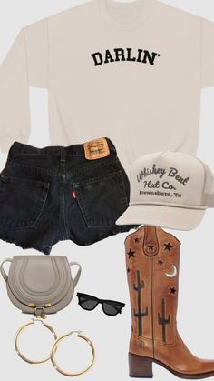 Daytime Event Outfit, Calf Fry Stillwater Outfits, Nashville Outfits May, Old Money Cowgirl Outfits, Nashville Summer Outfits 2023, Summer Texas Outfits, 90s Country Outfit, Jackson Hole Wyoming Summer Outfits, Western Night Out Outfit