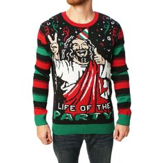 Ugly Christmas Sweater Jesus Life Of The Party Mens Small New Condition: New With Tags. Shipping: One Day Handling. Returns: 30 Day Returns Paid For By Buyer. Item Must Be In Same Condition Received In, No Exceptions. Honest Seller With Items From A Clean, Smoke Free Home. Thank You For Looking At My Item And Let Me Know If You Have Any Questions. Creative Ugly Christmas Sweater, Ugly Christmas Sweater Outfit, Christmas Sweater Outfits, Mens Ugly Christmas Sweater, Sweater Plus Size, Sweater Plus, Party Sweaters, Christmas Sweater Men, Ugly Christmas Sweater Party