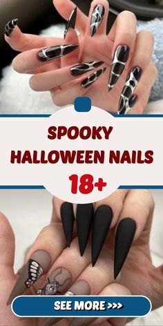 Spooky Halloween Nails, Gothic Nail Art, Warrior Tattoo Sleeve, Gothic Nails, Warrior Tattoo, Fall Outdoor Decor, Hauntingly Beautiful