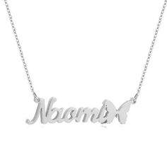 Design your own one-of-a-kind necklace with your name or a special word up to 13 characters. Each necklace is carefully made of quality stainless steel (gold plating available).Details:Available in Stainless Steel or Stainless Steel with Gold P...