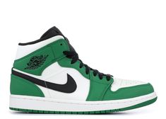 Air Jordan 1 Mid Vert, Dark Green Air Jordan 1, Pine Green Jordan 1, Green High-top Breathable Jordan Shoes, Jordan 1 Mid Pine Green, Jordan 1 Mid Green, Green High-top Jordan Shoes For Streetwear, Jordan 1 Pine Green, Jordan 1 Green