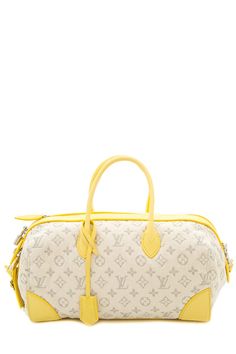 Louis Vuitton 2011 Limited Edition Ivory & Yellow Speedy. This item is in excellent condition.Length: 12.25"Depth: 7"Height: 7" Brand = Louis Vuitton Color = Ivory & Yellow Condition = Excellent Item Number: 27583-1 Item ID: 162124 Category: Duffle Louis Bag, Used Louis Vuitton, Louis Vuitton Color, Vuitton Bag, Louis Vuitton Speedy, Sierra Leone, Fendi Bags, Lv Bag, Color Ivory