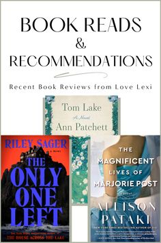 four books with the title, book reads and recommations written on them