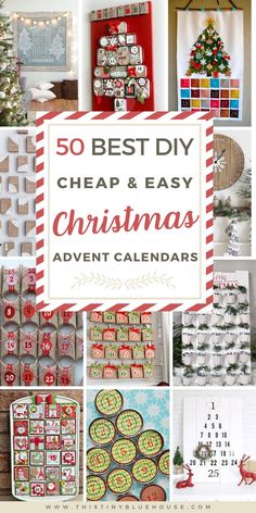 the best diy cheap and easy christmas advent calendars