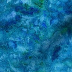 an abstract painting with blue and green colors