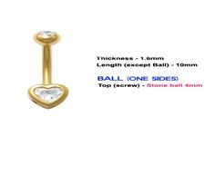 14K Solid Gold Banana Bar Belly Button Ring Measurements, Heart Width 6.5mm Heart length 7.5mmBar length 10mmBar Thickness 1.6mm, 14gaugeBall size 4.5mmAAA Cubic Zirconia External threading Gift Box Included..Express Shipping Options Are Available Message Us For Details 100% SATISFACTION GUARANTEE! - 100% no-questions-asked, you'll-totally-love-it-or-you-get-all-your-money-back guarantee. we want you to be happy with your purchase! If there is a problem with your product we would love the chance Elegant Heart-shaped Internally Threaded Belly Rings, Elegant Heart-shaped Belly Rings, Banana Bars, Belly Button Jewelry, Belly Button Ring, Button Ring, Belly Rings, To Be Happy, Belly Button