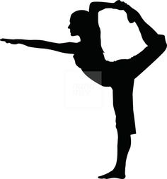 a woman doing yoga poses in silhouette