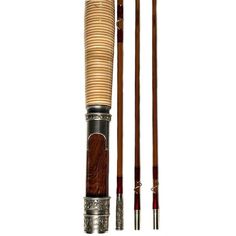 two different types of fishing rods and poles