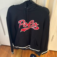 Worn A Few Times But It’s In Excellent Condition. Polo Lauren, Polo Ralph Lauren Hoodie, Polo Ralph Lauren Sweatshirt, Ralph Lauren Hoodie, Ralph Lauren Pullover, Red Streetwear, Hoodie Logo, Guys Clothing Styles, Polo Sweatshirt