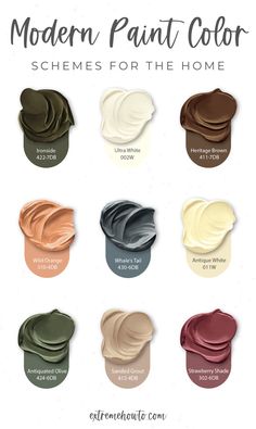 modern paint colors scheme for the home