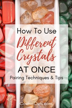 How to Use Different Crystals at Once: Pairing Techniques & Tips Pairing Crystals Together, Crystal Combos, Crystal Pairings, Crystal Benefits, Spiritual Ideas, Different Crystals, Crystal Magick, Rock Tumbling, Crystal Work