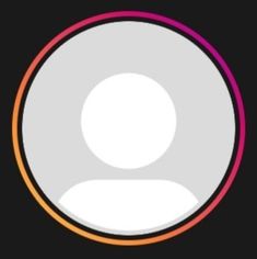 a white circle with an orange and pink stripe in the center on a black background