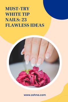 Discover 23 elegant white tip nails to try for your next manicure. These classy designs are perfect for all occasions, making you feel sophisticated and chic. Stiletto Shaped Nails, Rock Nails, Classy And Elegant, Tip Nails, White Tip