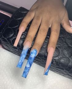 Dope Blue Nails, Hello Nails, Blue Acrylic Nails, Wedding Renewal, Long Acrylic, Long Acrylic Nails Coffin