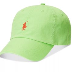 Polo Ralph Lauren Mint Green Hat With Orange Color Pony And There Is Adjustable Belt On Casual Orange Cotton Baseball Cap, Casual Orange Visor Hat, Orange Flat Bill Baseball Cap, Casual Orange Baseball Cap With Flat Bill, Casual Orange Flat Bill Baseball Cap, Ralph Lauren Bucket Hat, Ralph Lauren Beanie, Ralph Lauren Cap, Ralph Lauren Hats