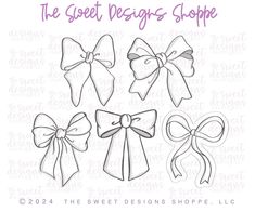 the sweet designs shoppe's bow die set