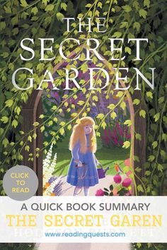 Book cover with text overlay "A Quick Book Summary" to promote The Secret Garden. The Secret Garden Book Cover, Book Bricks, The Secret Garden Book, Secret Garden Book, Book Illustration Design, The Secret (book), Frances Hodgson Burnett, English Novels, Velveteen Rabbit