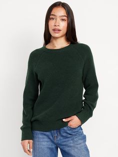 SoSoft Tunic Sweater | Old Navy Trending Fall Outfits, Dark Green Sweater, Pajamas Gift, Navy Sweaters, Old Navy Women, Tunic Sweater, Green Sweater, Navy And Green, Styles Fashion