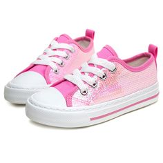 PRICES MAY VARY. Lightweight and Breathable Sparkle Glitter and Sequins Design Padded Tongue for Added Support and Comfort Classic Lace Up Design Extra Soft Insole Provides Feet Room to Move and Grow Sparkle Fashion, Girls Tennis Shoes, Sequin Shoes, Sparkles Glitter, Kids Luggage, Pink Shoes, Luxury Store, Kids Sneakers, Pharmacy Gifts