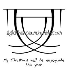 a black and white christmas card with the words, my christmas will be enjoyable this year