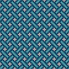 a blue and white knitted background with an abstract pattern in the shape of a cross